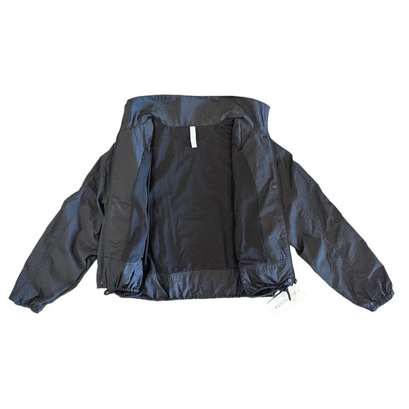 NWT Athleta Canopy Parachute Performance Jacket Size M Black BRAND NEW $158 Zip - Picture 12 of 16